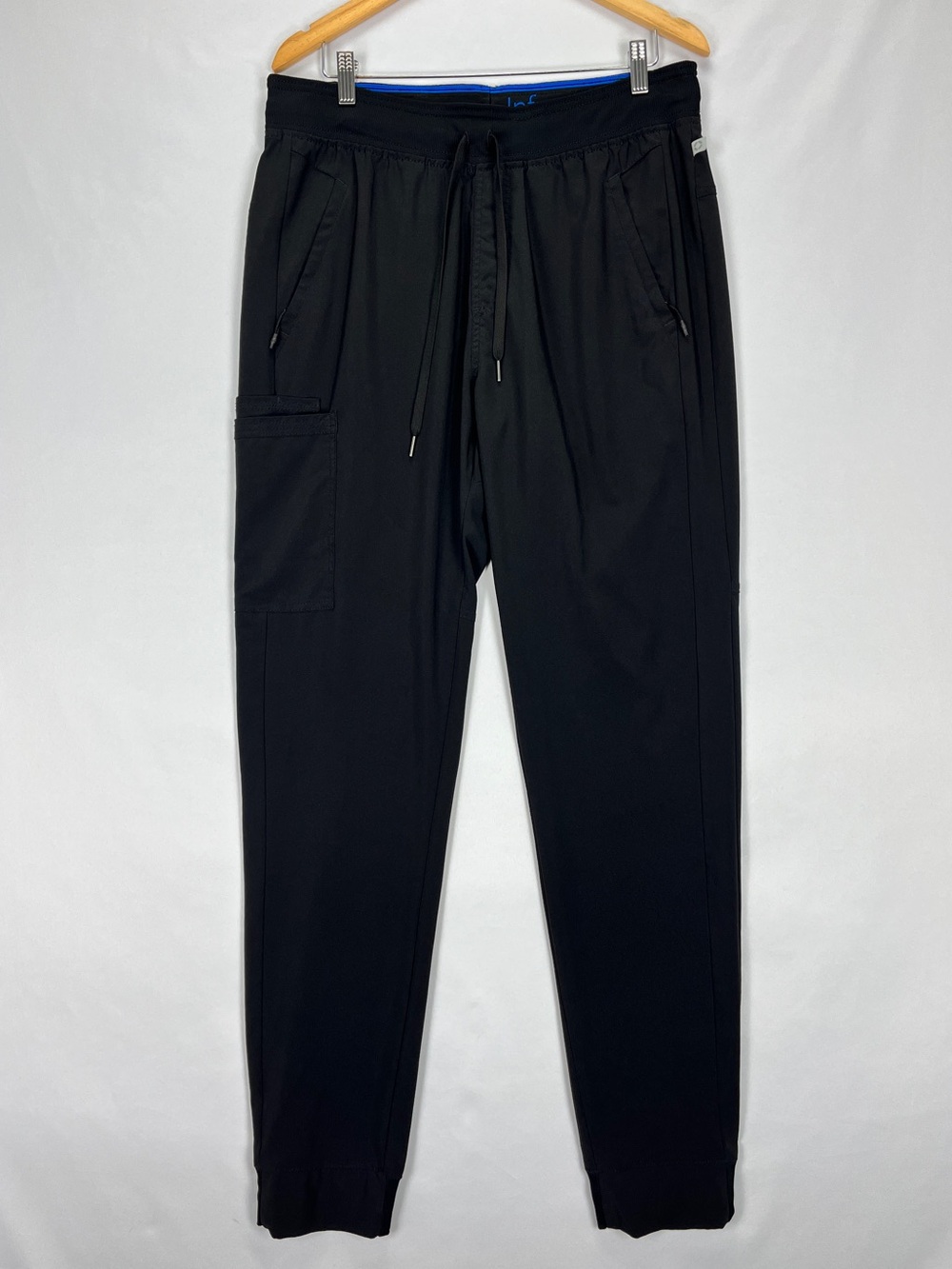 Cherokee Infinity Men’s Jogger Scrub Pant Large Tall Black Drawstring Waist